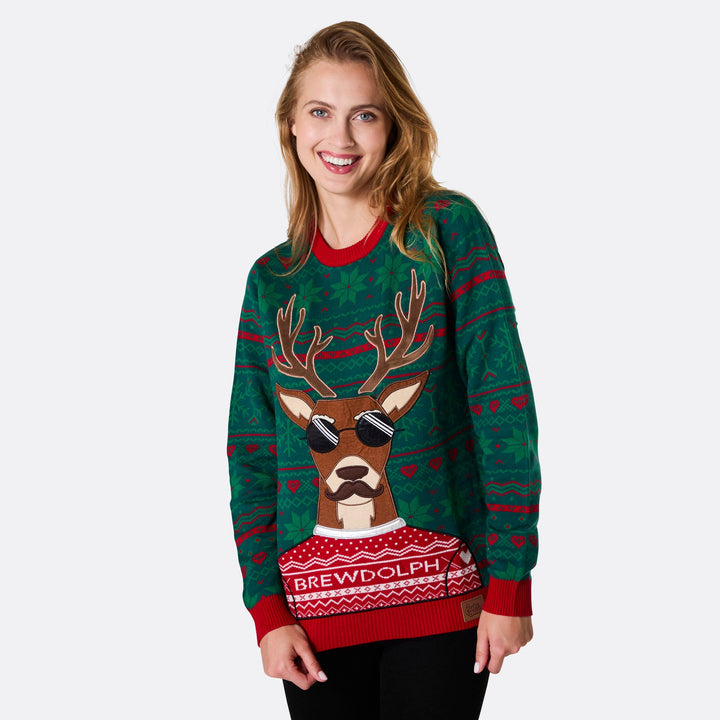 Women's Brewdolph Christmas Jumper