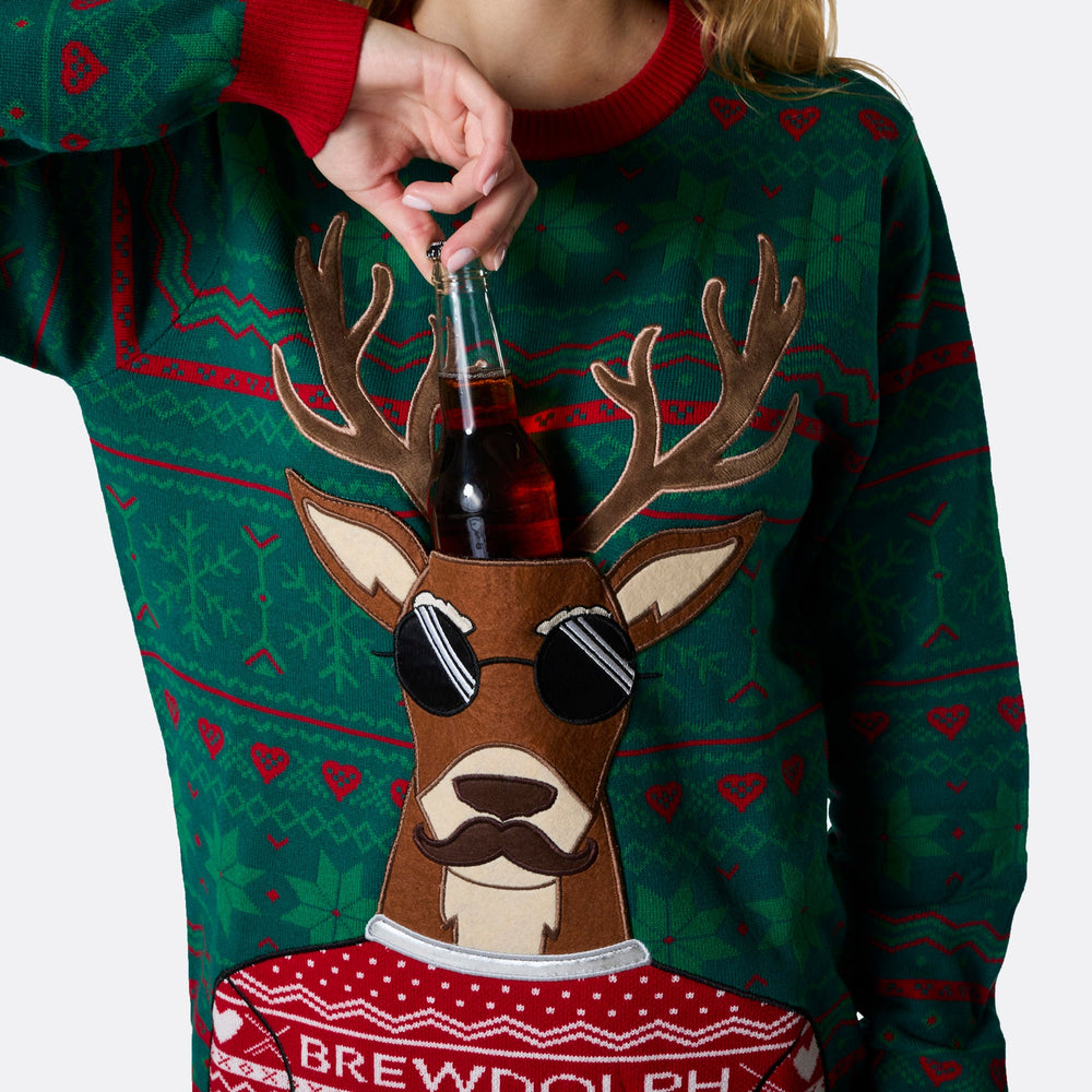 Women's Brewdolph Christmas Jumper