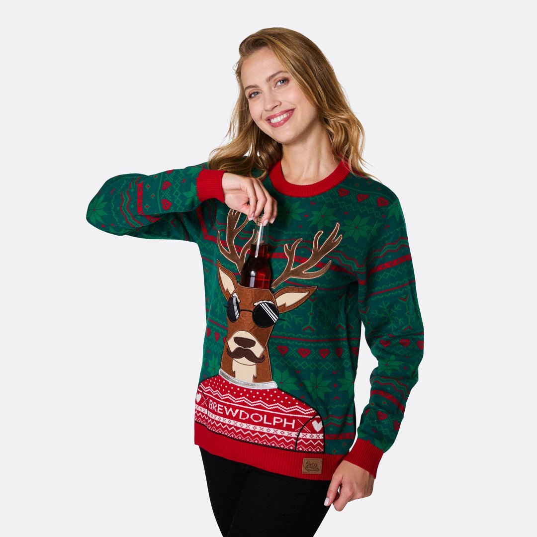 Women's Brewdolph Christmas Jumper