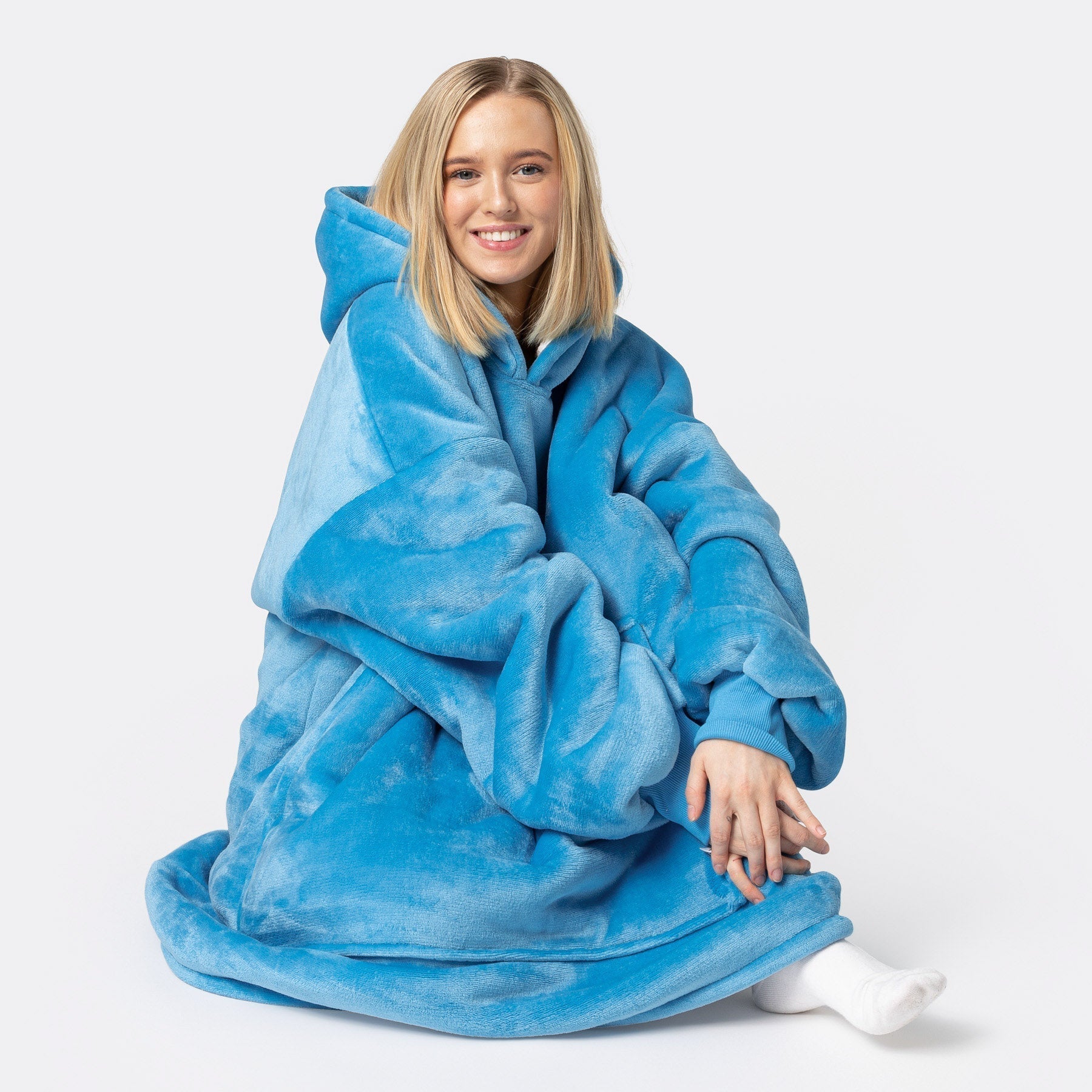 Feet The Comfy Blanket Sweatshirt Blue Snuggie Snuggie Comfy Feet