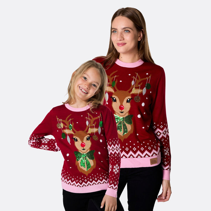 Reindeer Matching Family Christmas Jumpers
