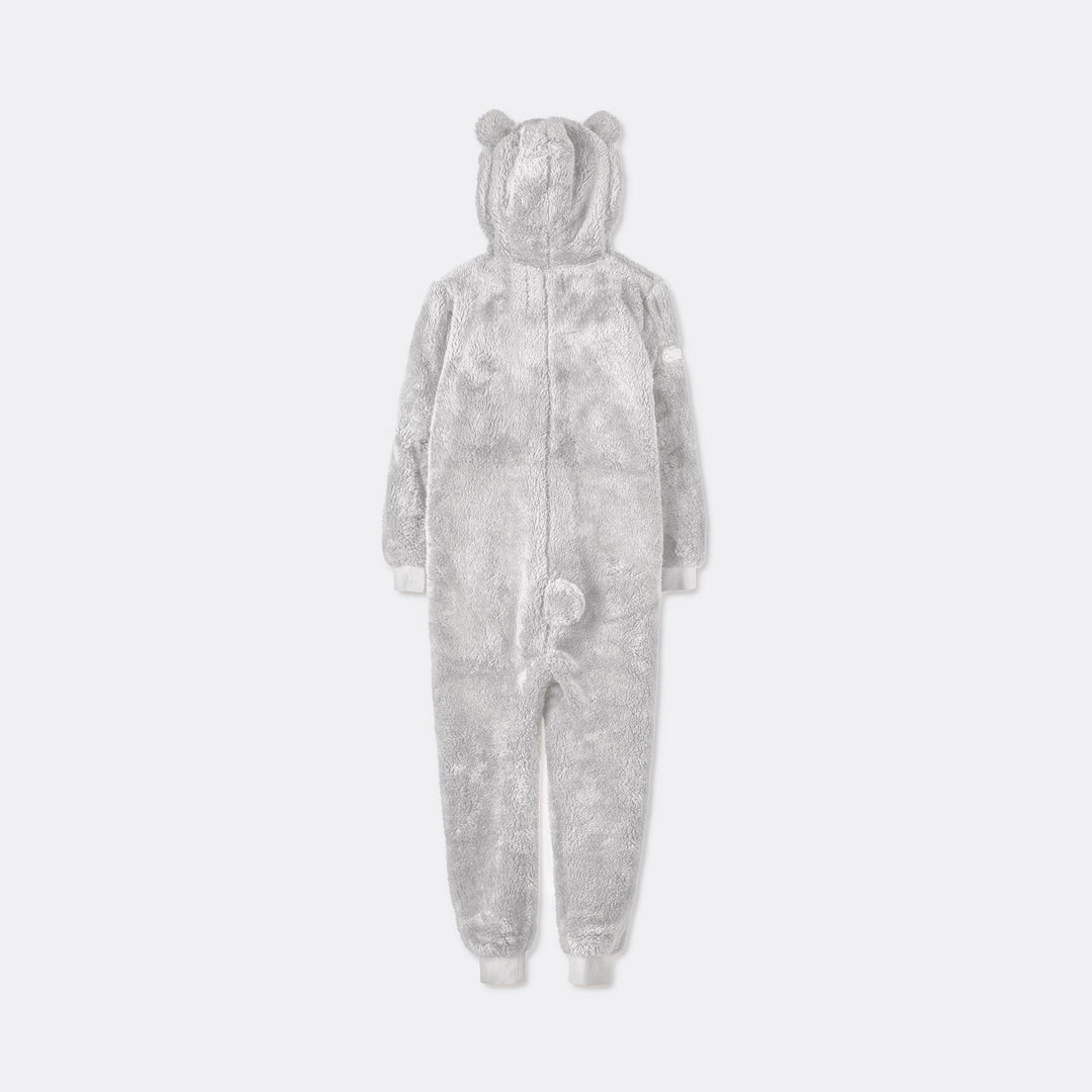 Kids' Grey Teddy Bear Onesie