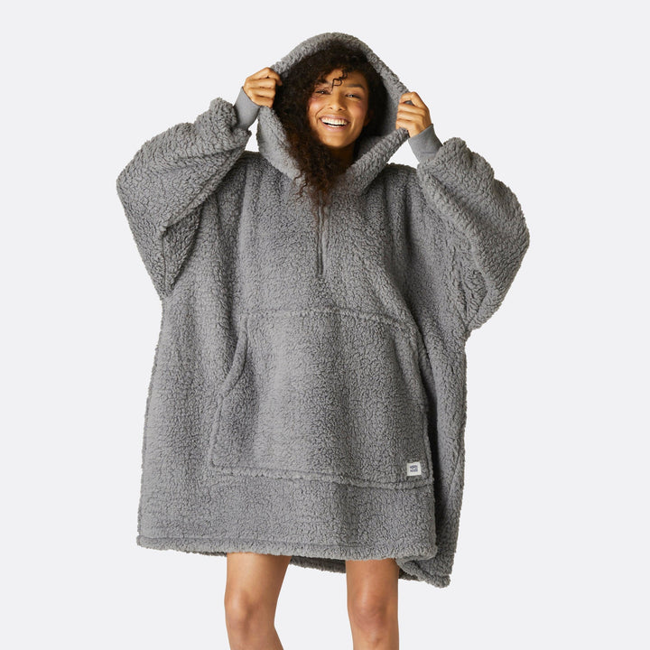 Grey Sherpa HappyHoodie