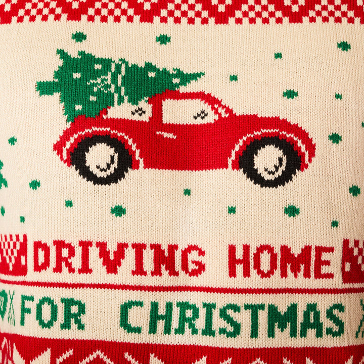 Women's Driving Home Christmas Jumper