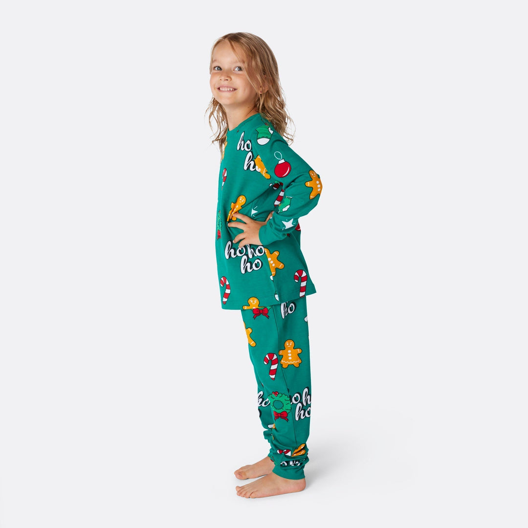 Green Hohoho Christmas Pyjamas Family