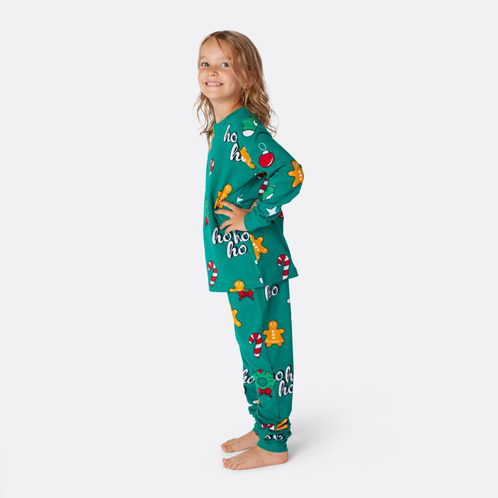 Green Hohoho Christmas Pyjamas Family