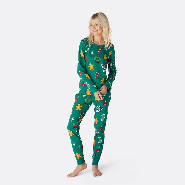 Green Hohoho Christmas Pyjamas Family