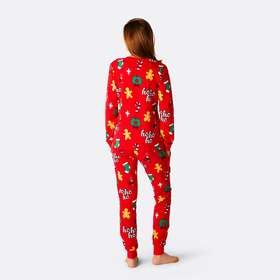 Women's Red Hohoho Christmas Pyjamas