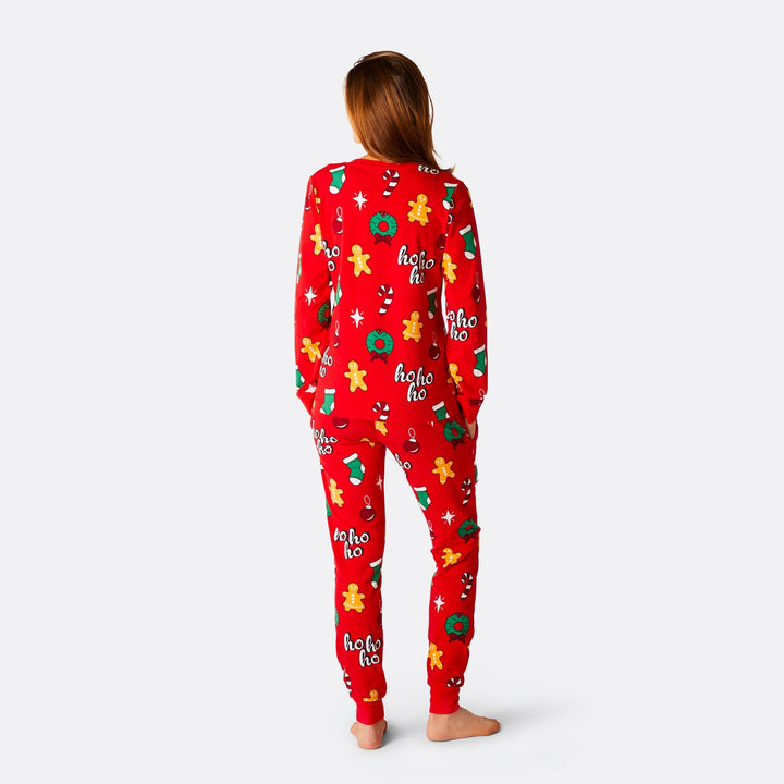 Women's Red Hohoho Christmas Pyjamas