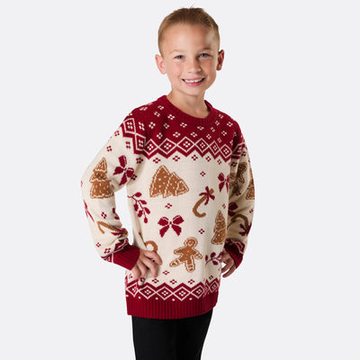 Kids' Gingerbread Christmas Jumper