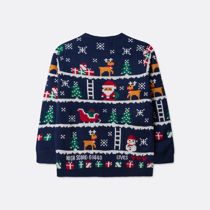 Kids' Retro Video Game Christmas Jumper