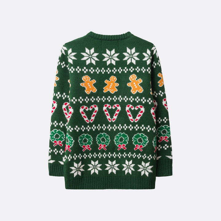 Kids' Classic Knit Green Christmas Jumper