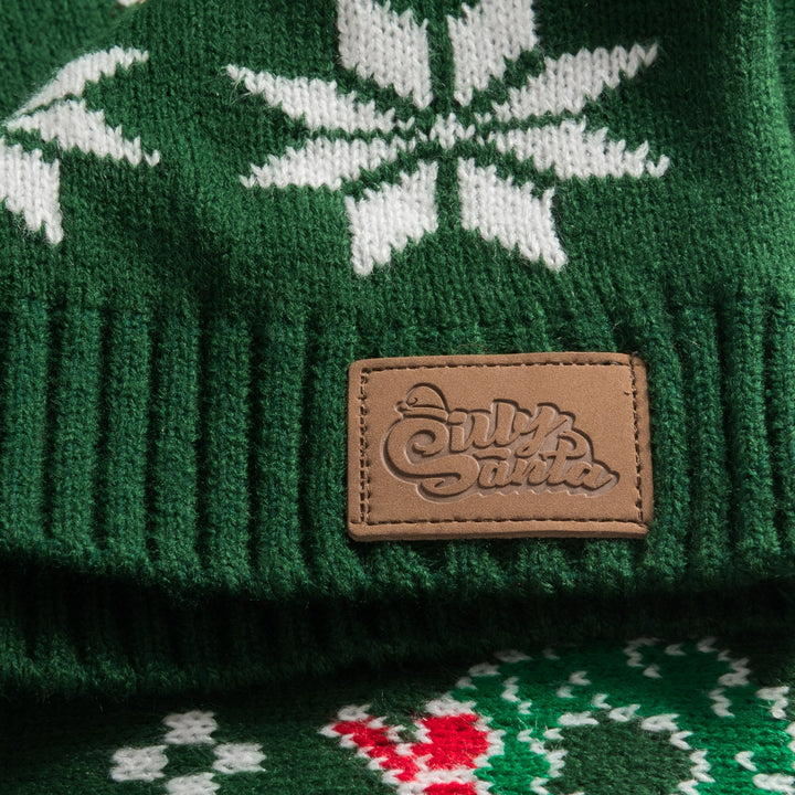 Kids' Classic Knit Green Christmas Jumper