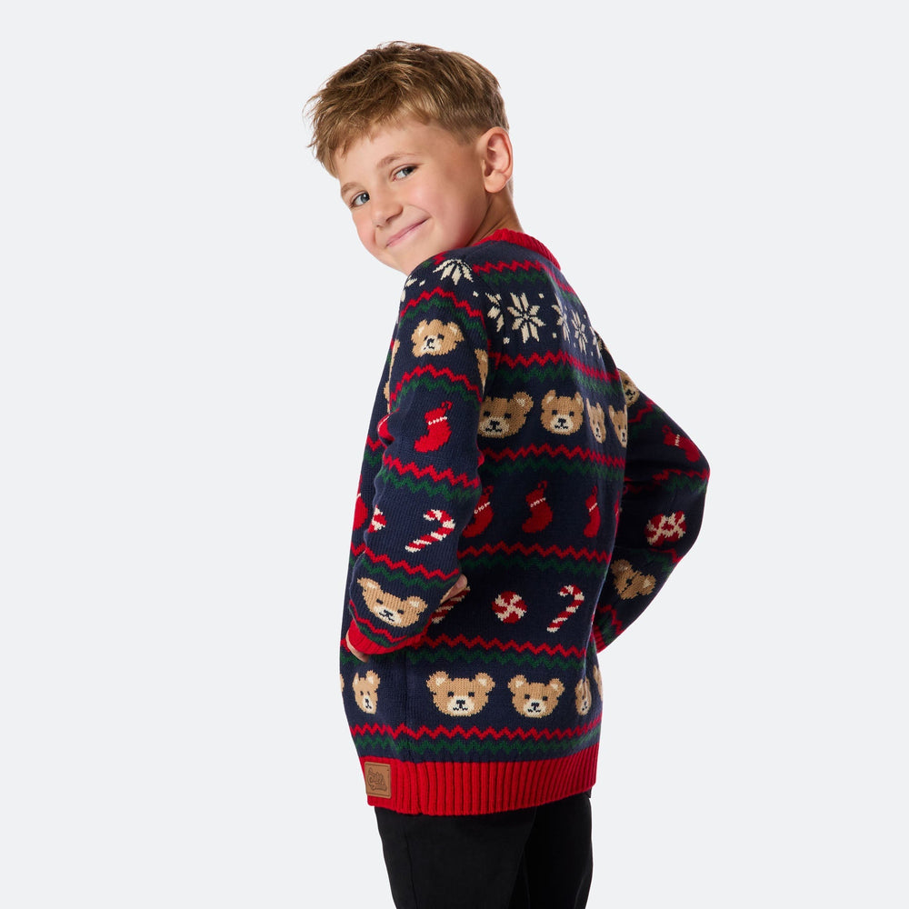 Kids' Teddy Bear Christmas Jumper