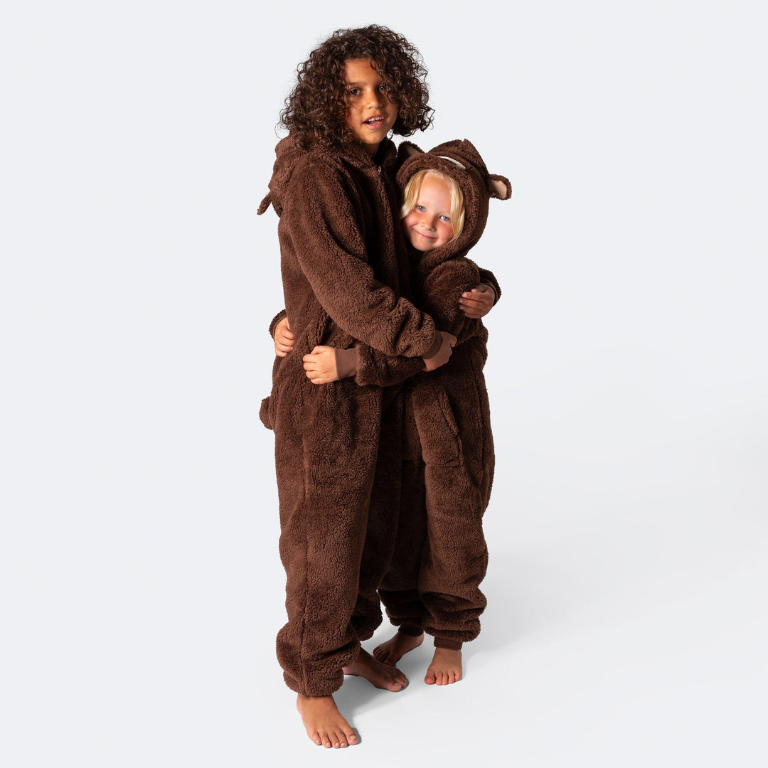 Kids' Brown Teddy Bear Onesie