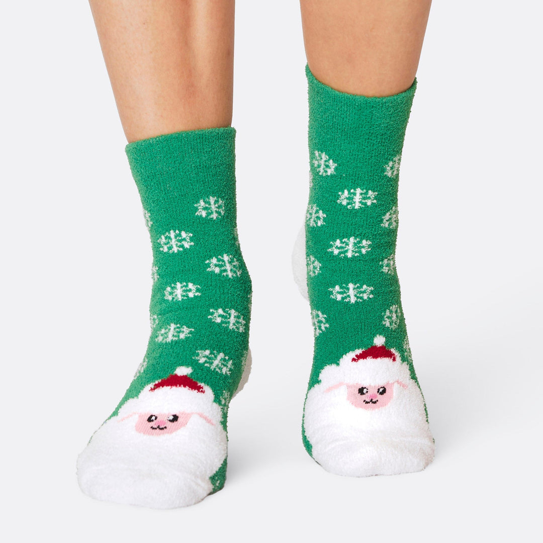 Kids' Fluffy Christmas Socks (3-pack)