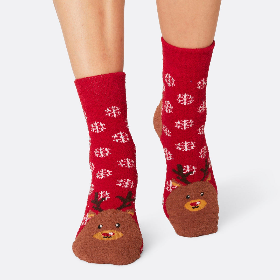 Kids' Fluffy Christmas Socks (3-pack)