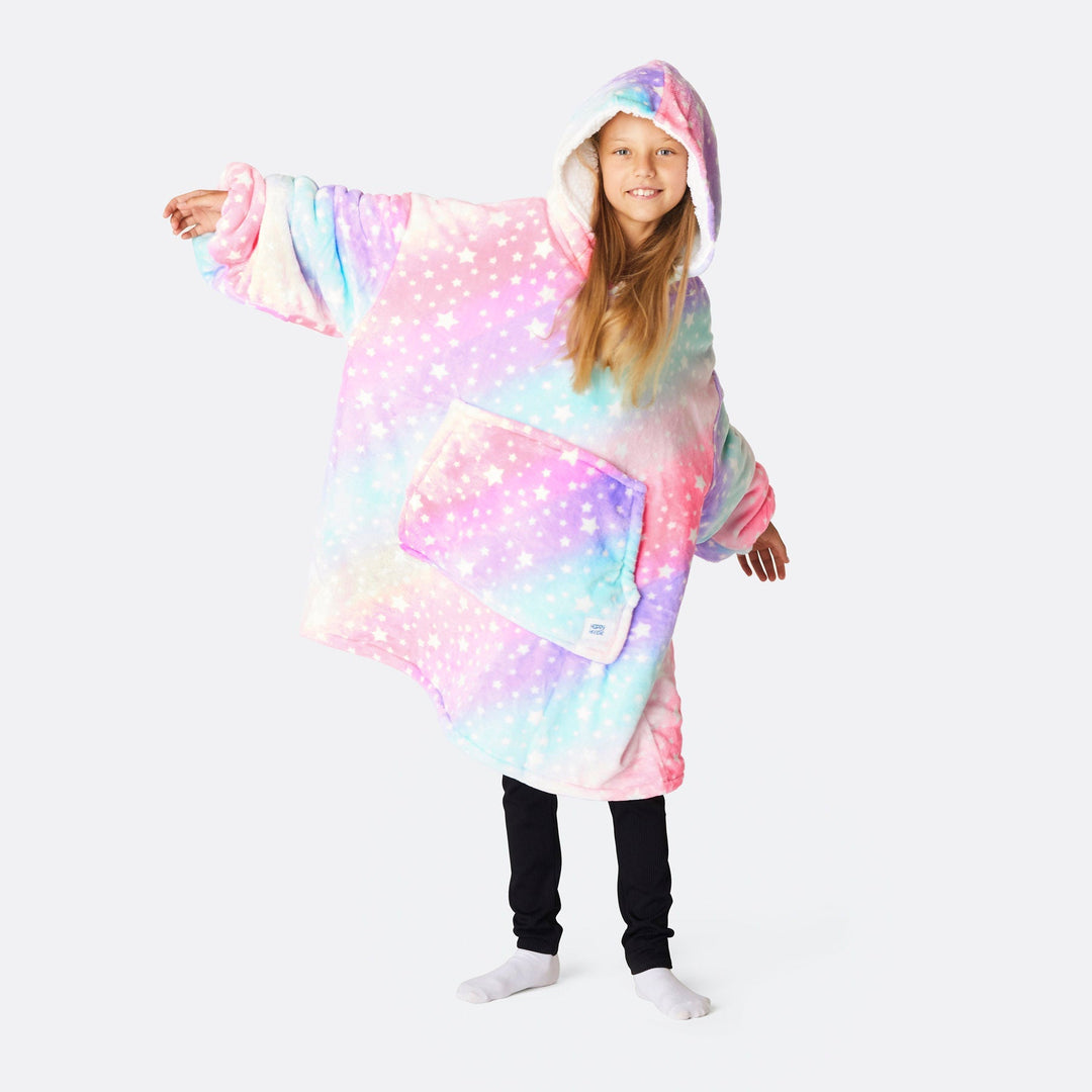 Kids' Pink Rainbow HappyHoodie