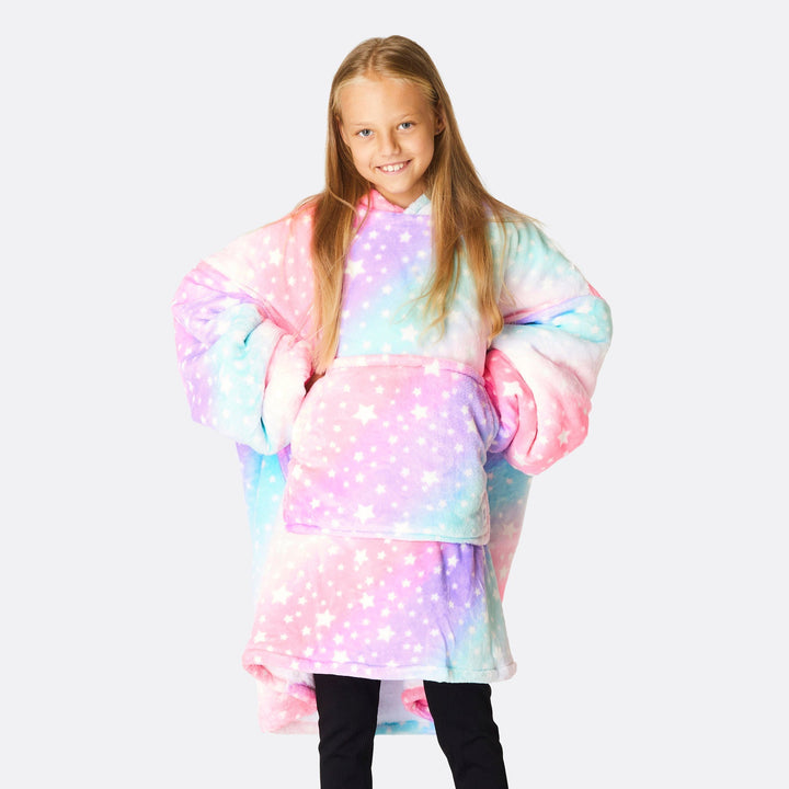 Kids' Pink Rainbow HappyHoodie