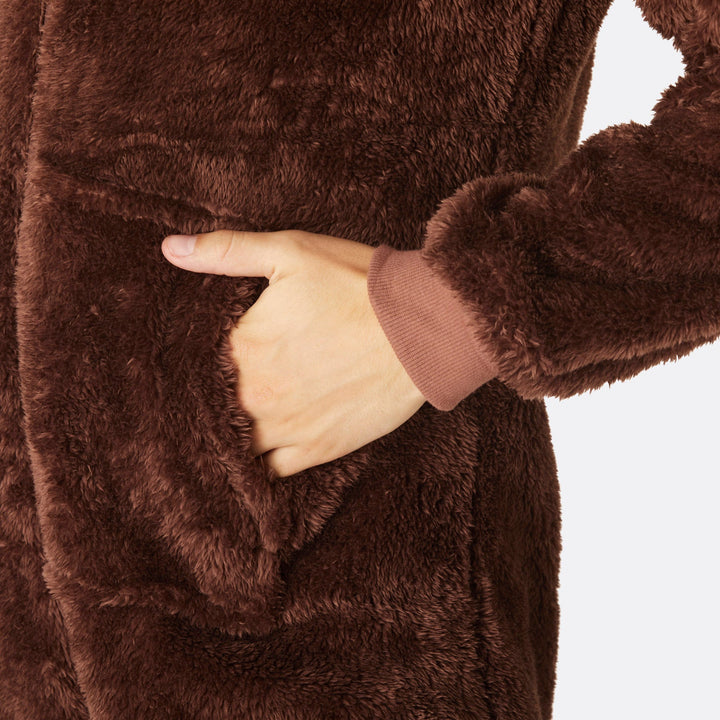 Men's Brown Teddy Bear Onesie