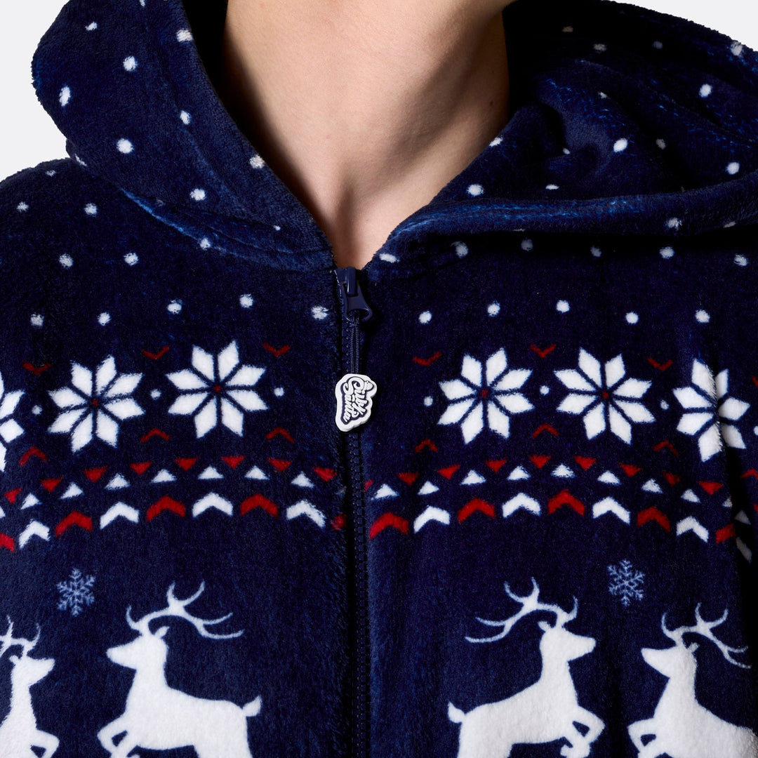 Men's Blue Christmas Onesie
