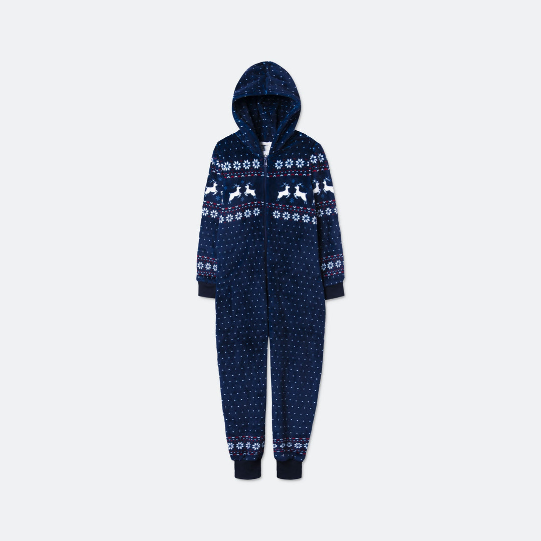 Kids' Blue Christmas Onesie