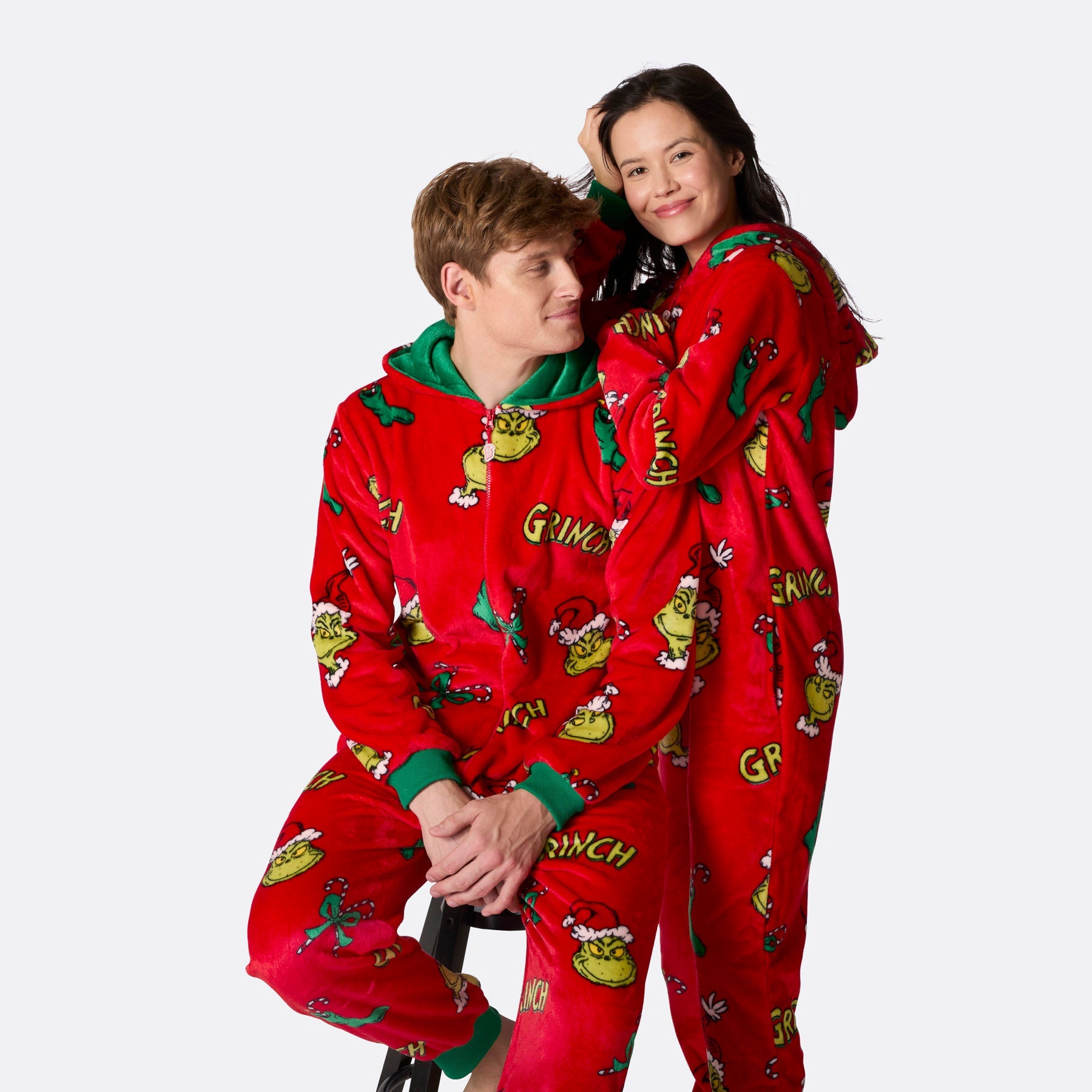 Grinch costume pajamas sale