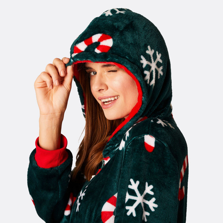 Women's Candy Cane Onesie