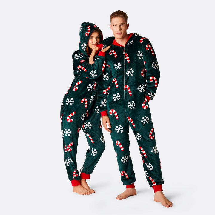 Men's Candy Cane Onesie