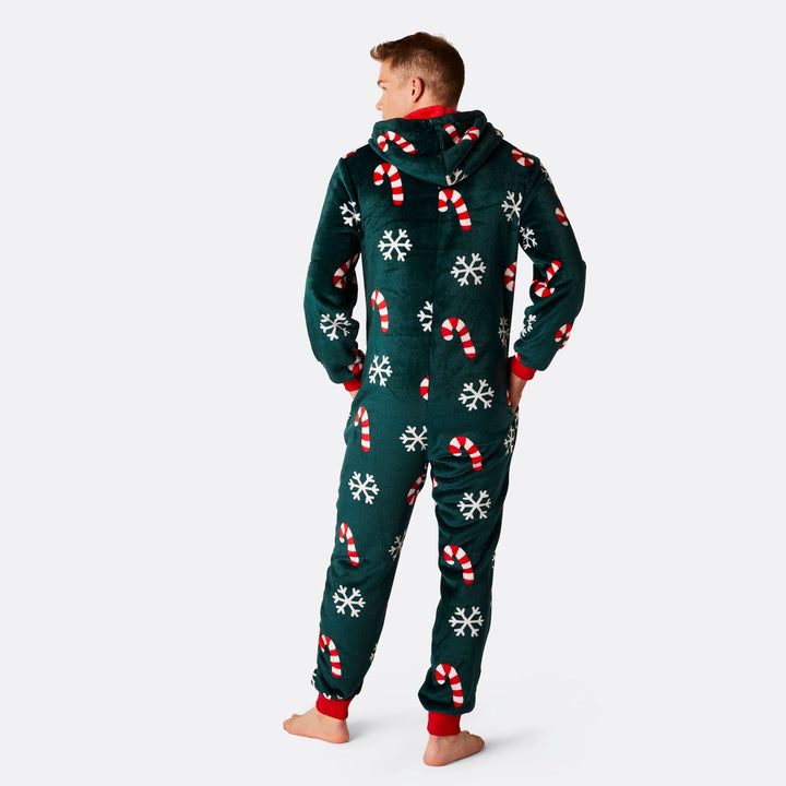 Men's Candy Cane Onesie