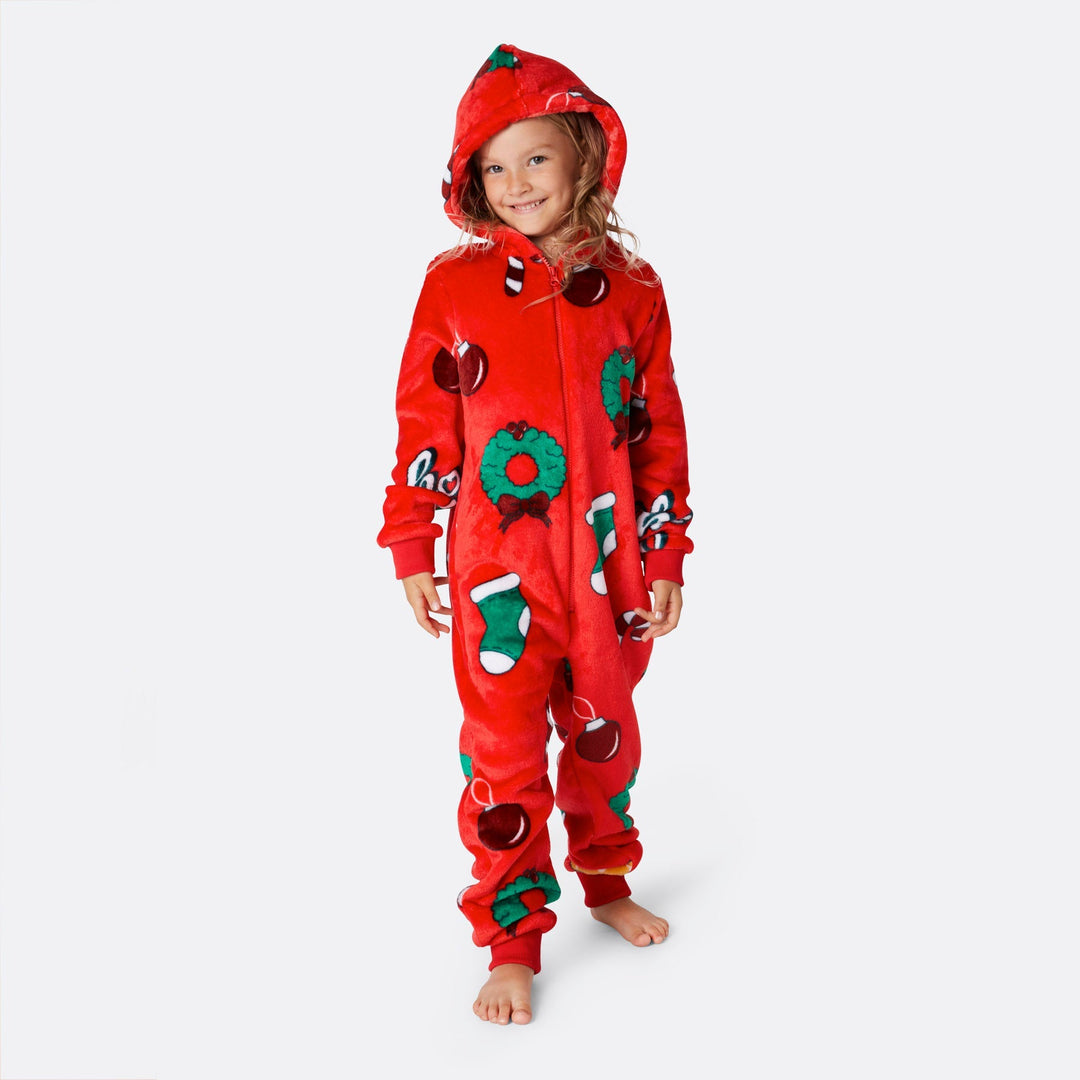 Kids' Red Hohoho Onesie