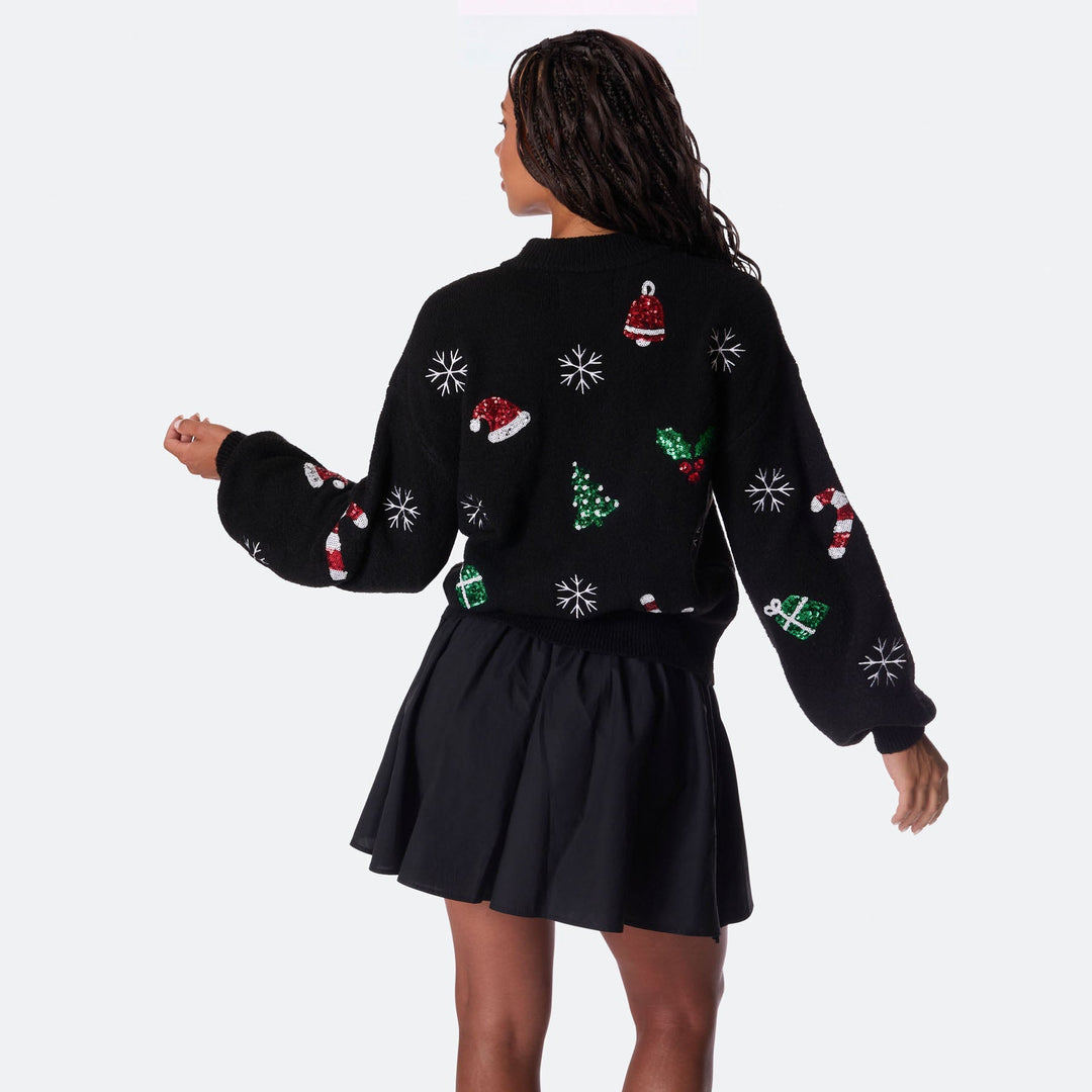 Women's Merry & Bright Oversized Christmas Jumper