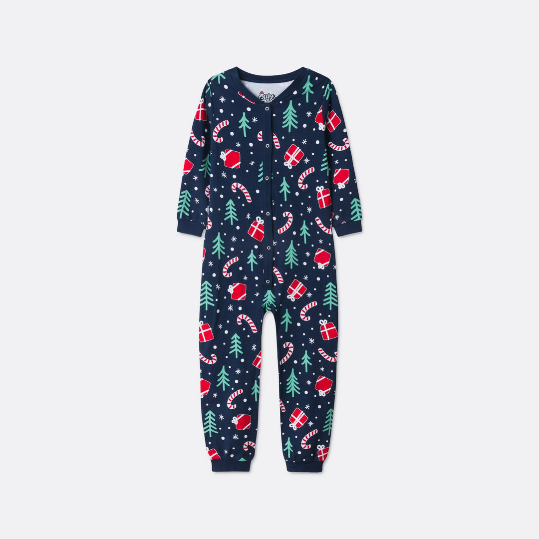 Kids' Blue Christmas Pattern Christmas Pyjamas