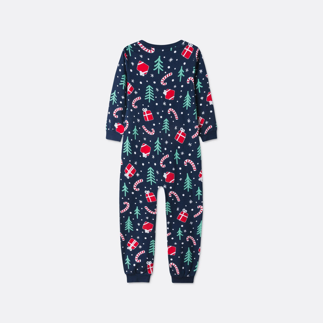 Kids' Blue Christmas Pattern Christmas Pyjamas