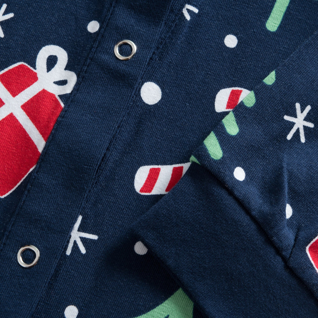Kids' Blue Christmas Pattern Christmas Pyjamas
