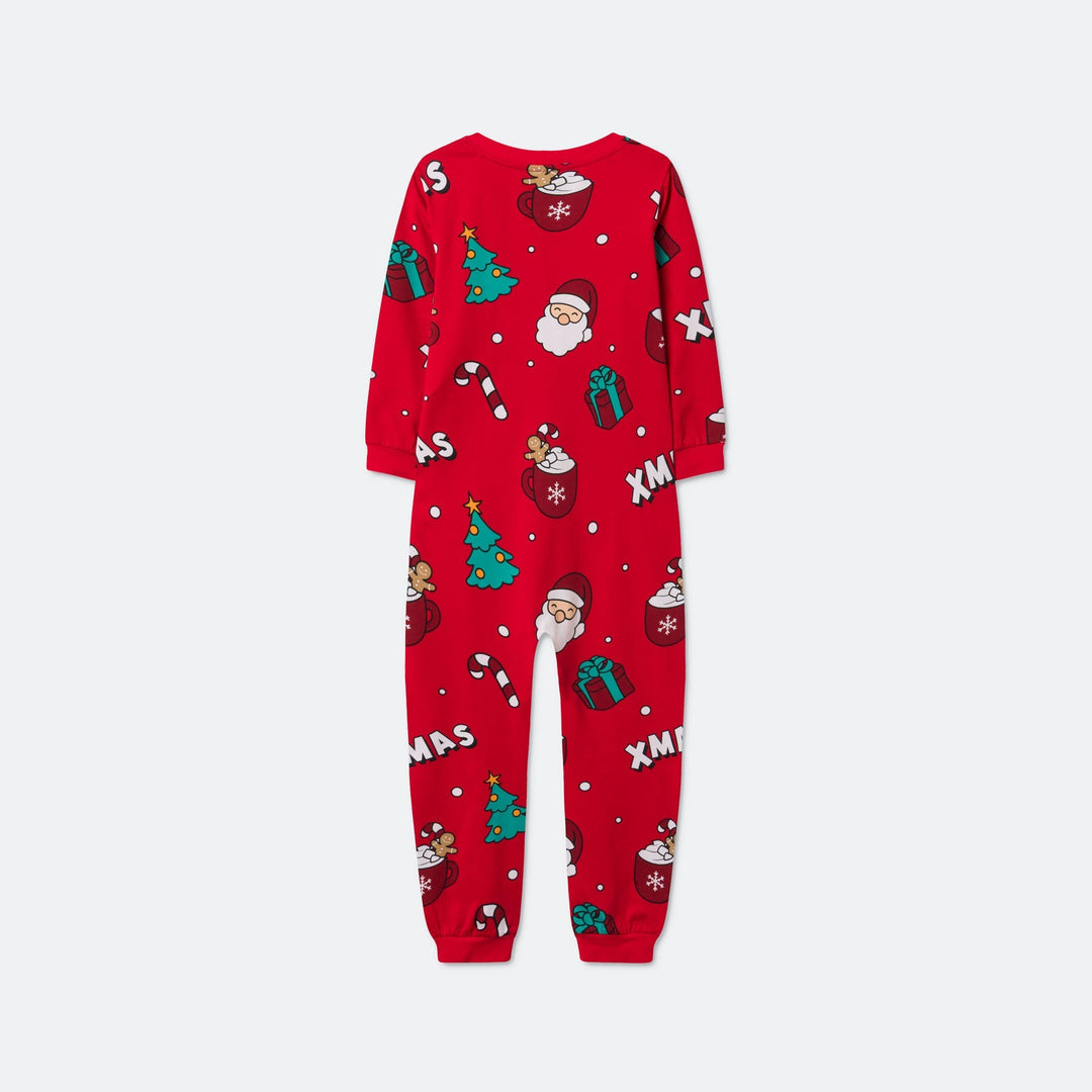 Kids' Red Xmas Overall Christmas Pyjamas