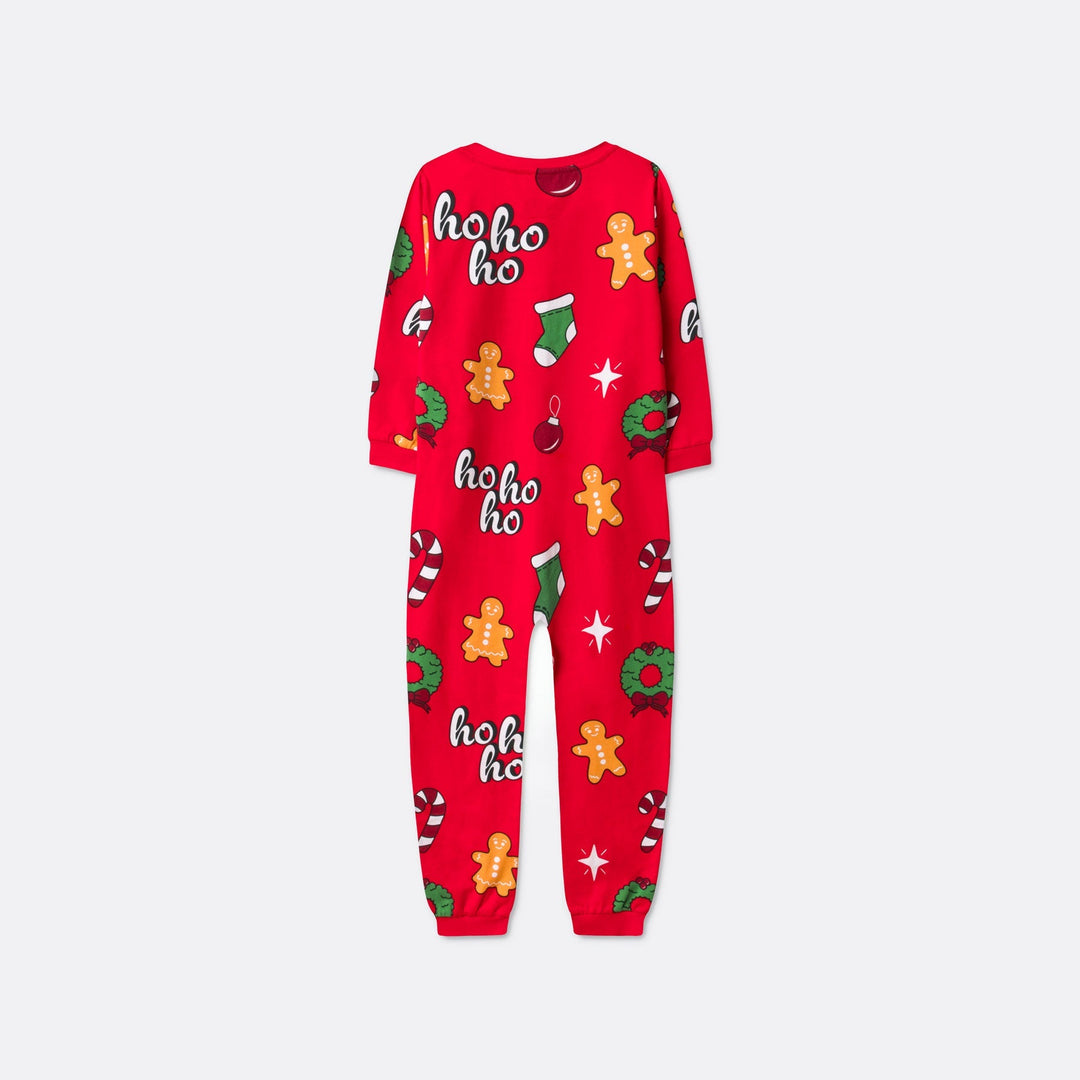 Kids' Red Hohoho Overall Christmas Pyjamas