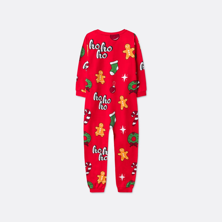 Kids' Red Hohoho Overall Christmas Pyjamas