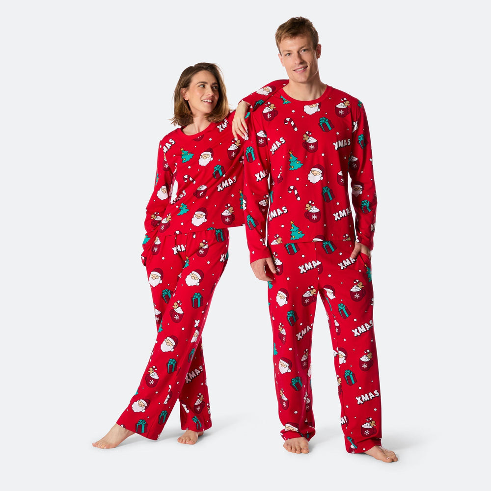 Men's Red Xmas Christmas Pyjamas