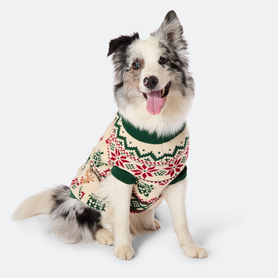 Dogs' Retro Christmas Tree Christmas Jumper