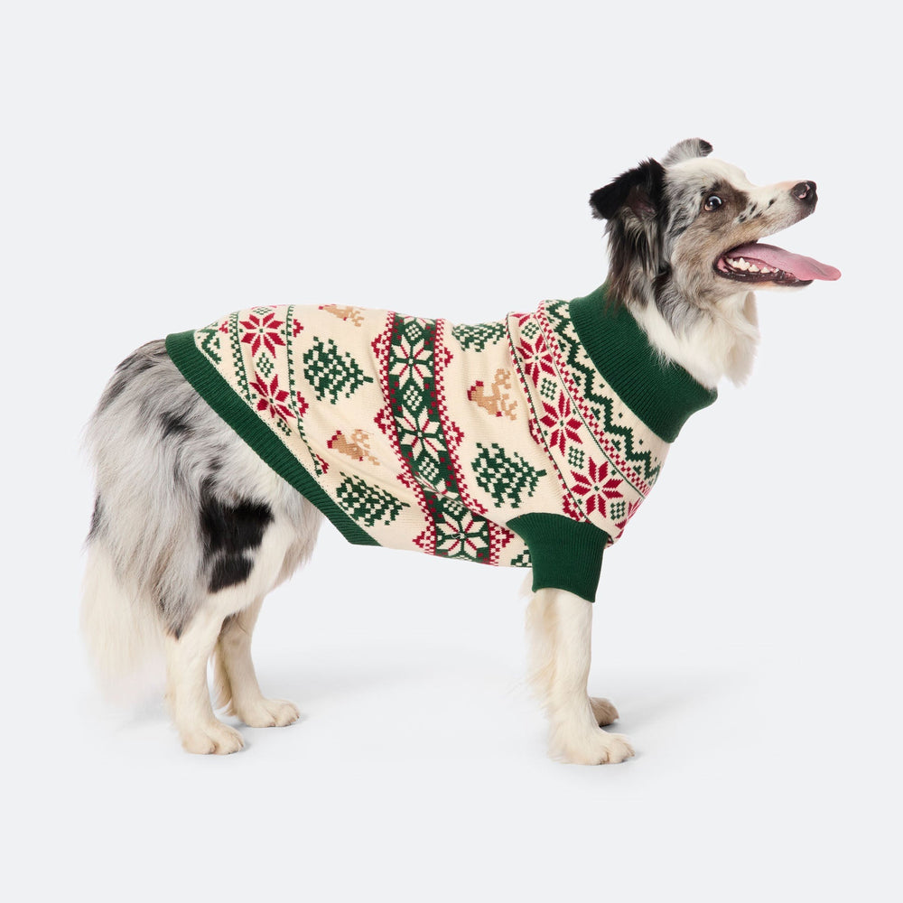 Dogs' Retro Christmas Tree Christmas Jumper