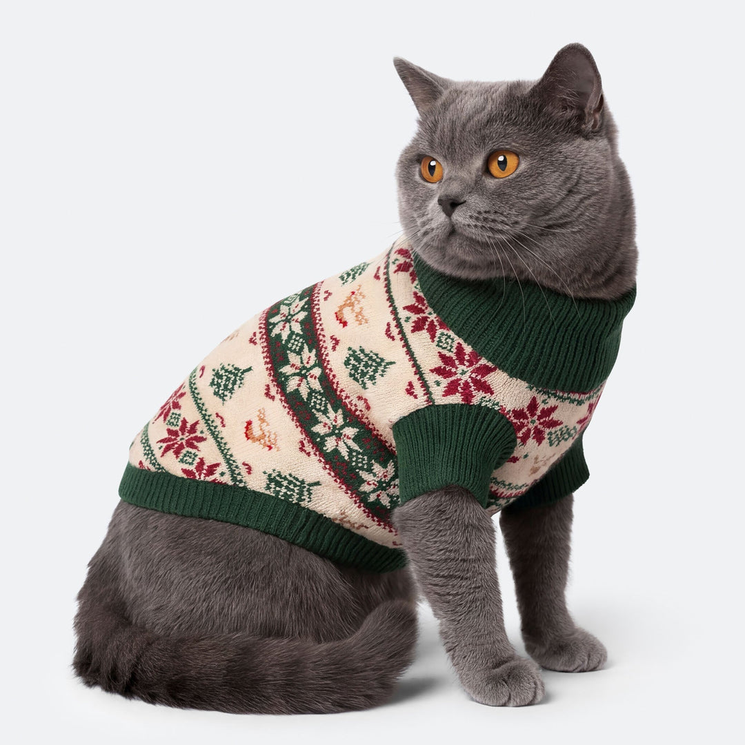 Cats' Retro Christmas Tree Christmas Jumper