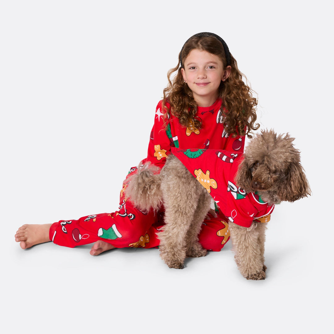 Kids' Red Hohoho Christmas Pyjamas