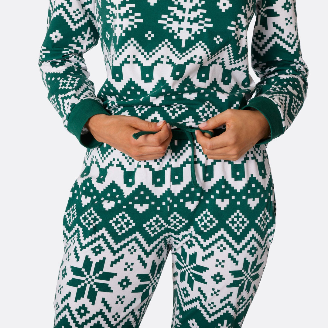 Green Christmas Knit Christmas Pyjamas Family
