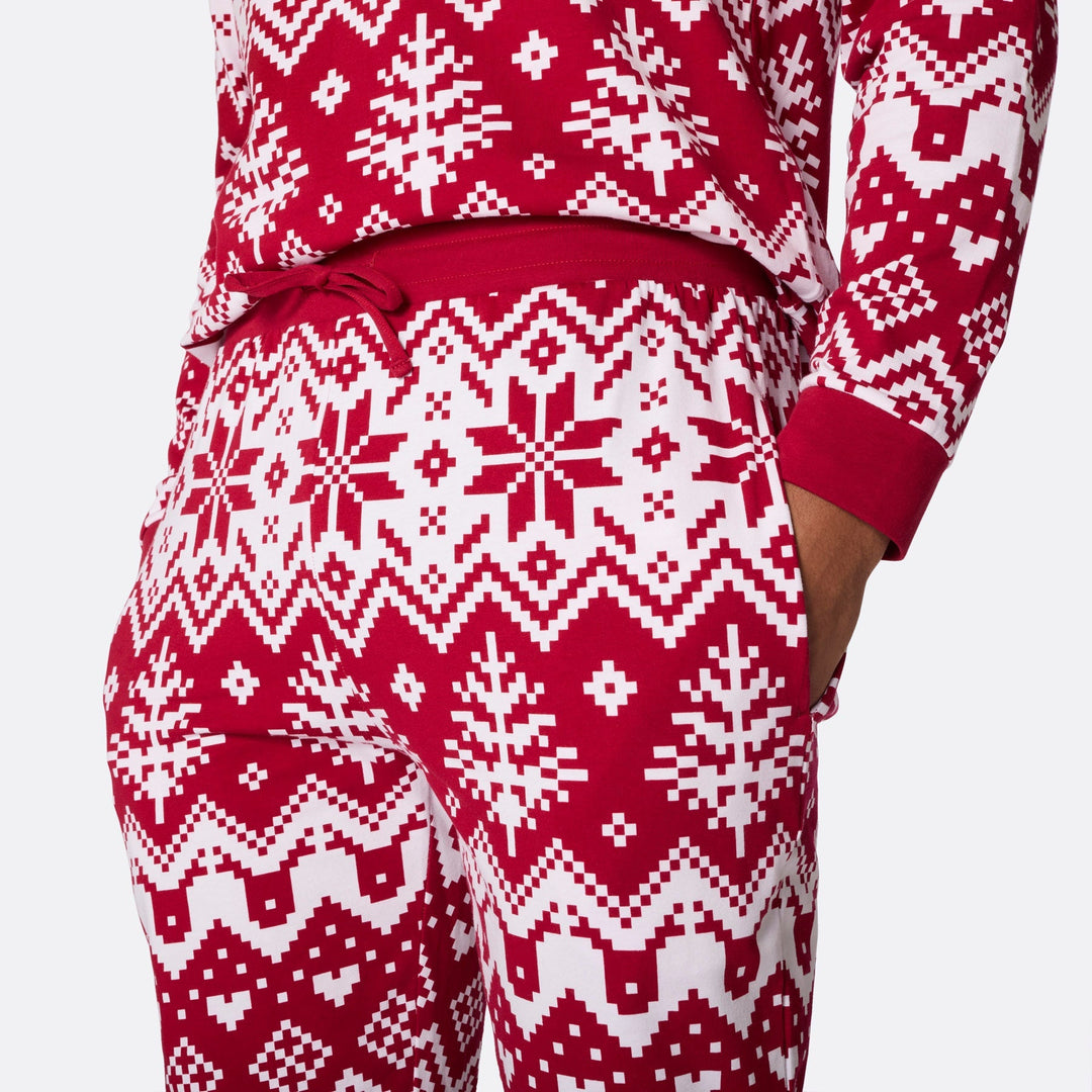 Red Christmas Knit Christmas Pyjamas Family
