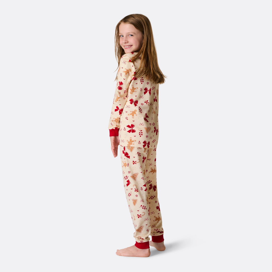 Kids' Gingerbread Christmas Pyjamas