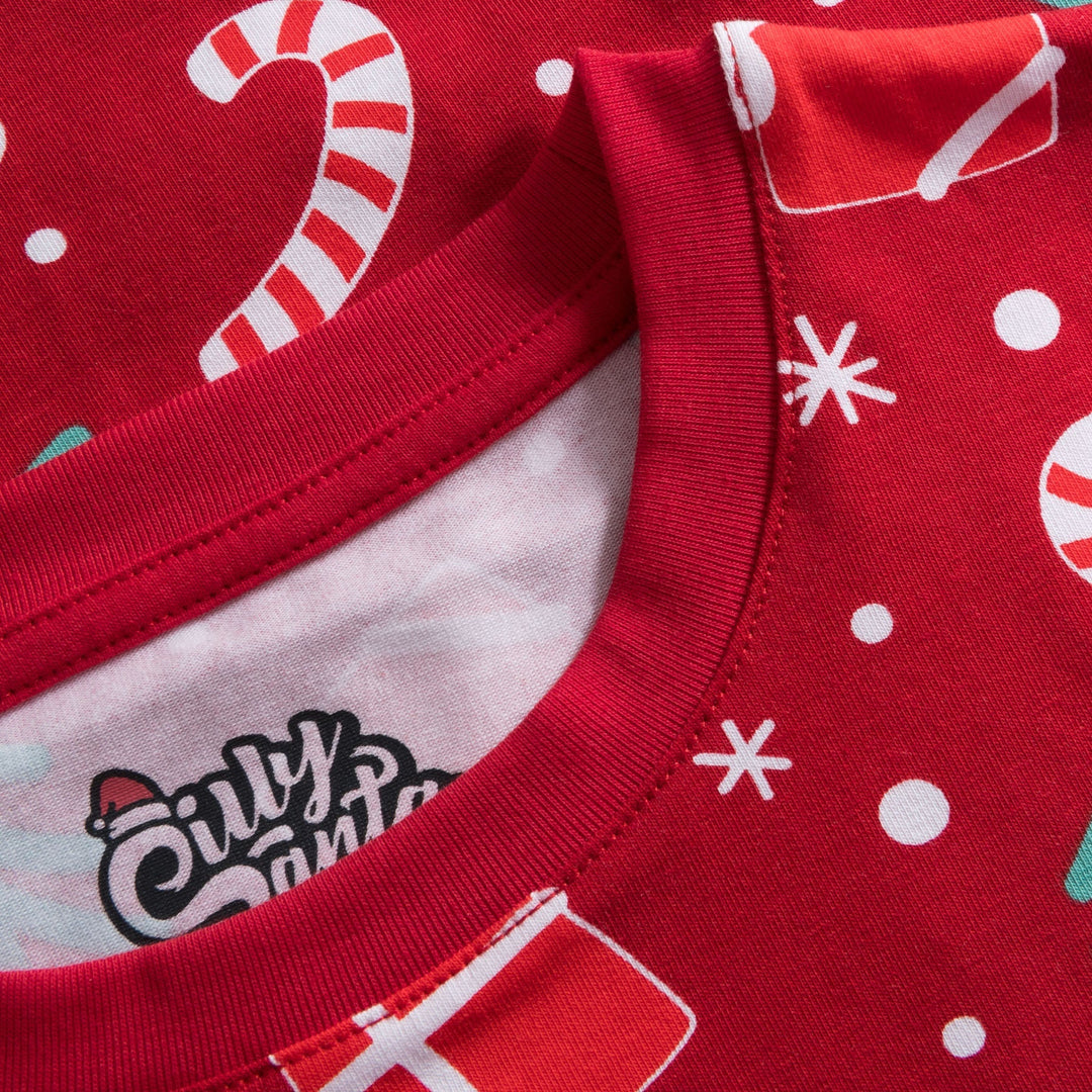 Kids' Red Christmas Pattern Christmas Pyjamas