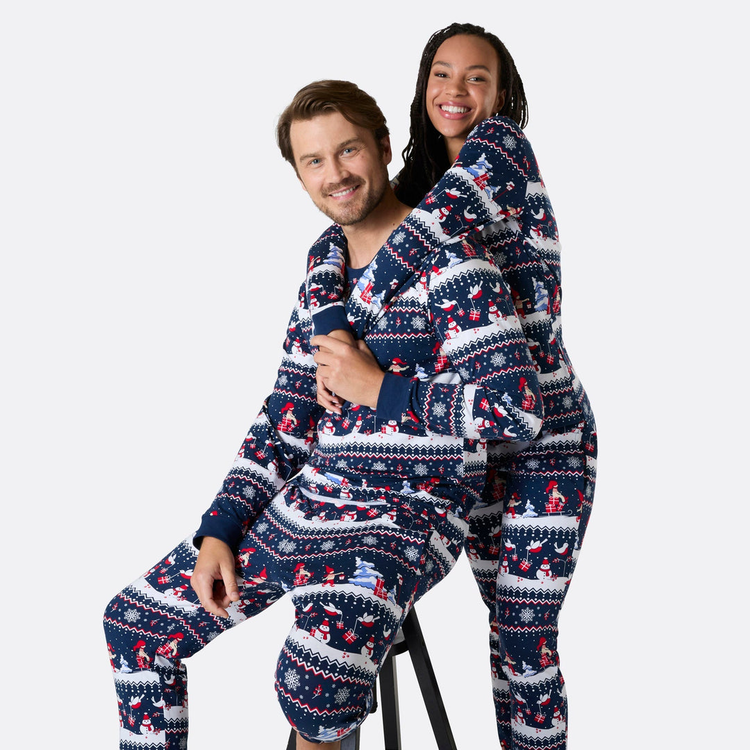 Men's Christmas Scenery Christmas Pyjamas