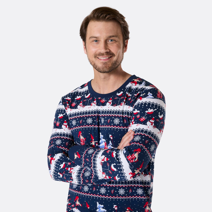 Men's Christmas Scenery Christmas Pyjamas