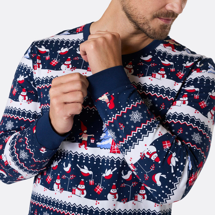 Men's Christmas Scenery Christmas Pyjamas